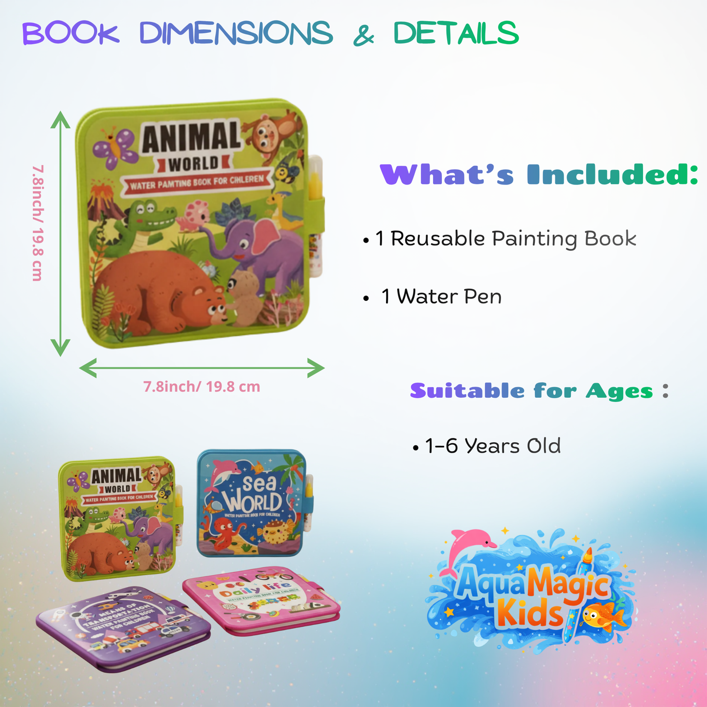 Magic Water Painting Books