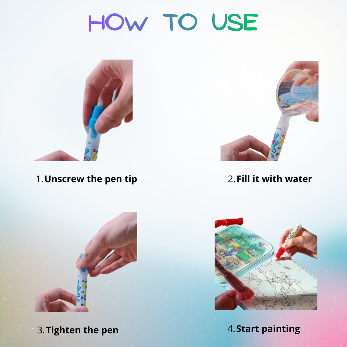 Magic Water Painting Books